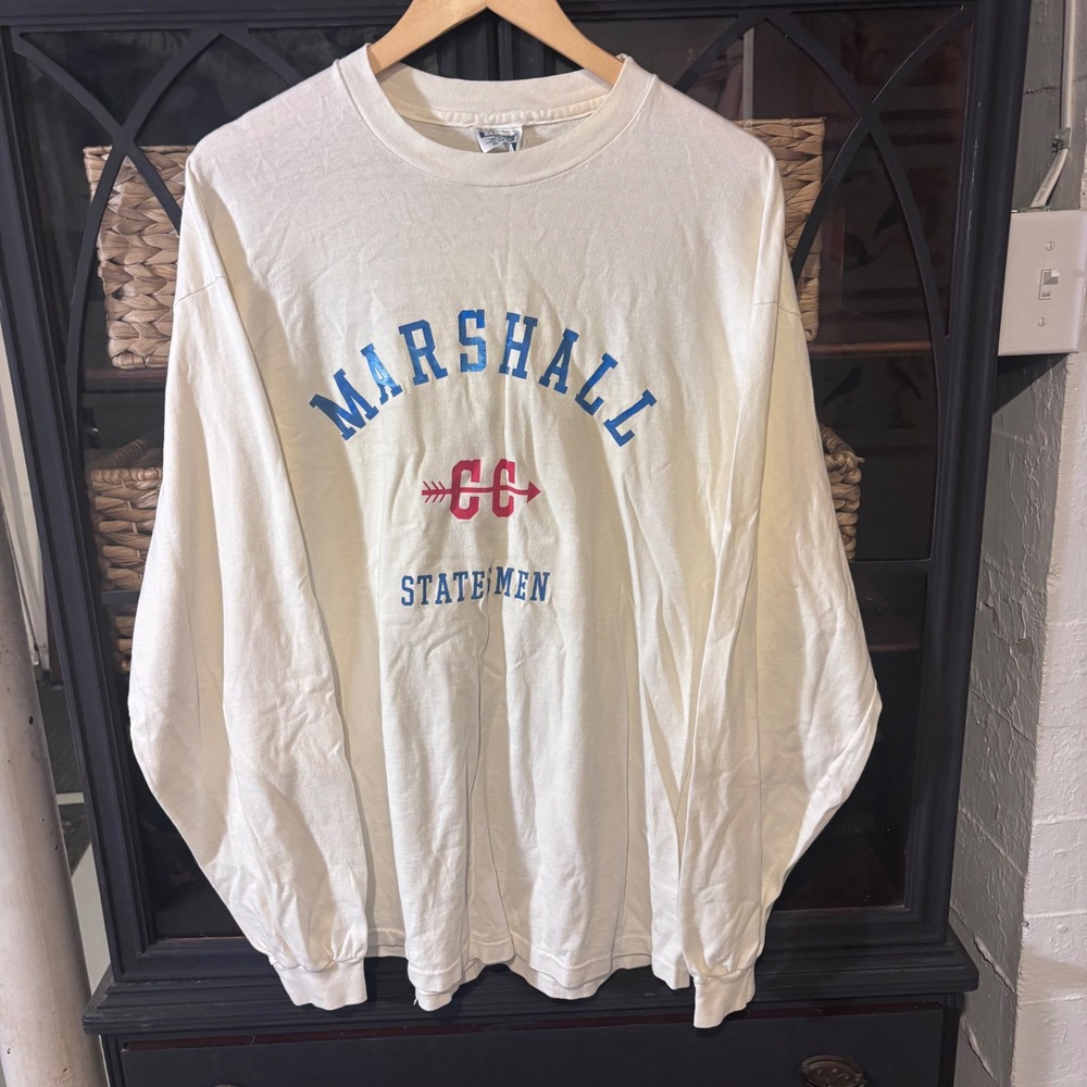 Vintage 90s George C Marshall HS Cross Country Shirt XL USA Hanes Statesmen